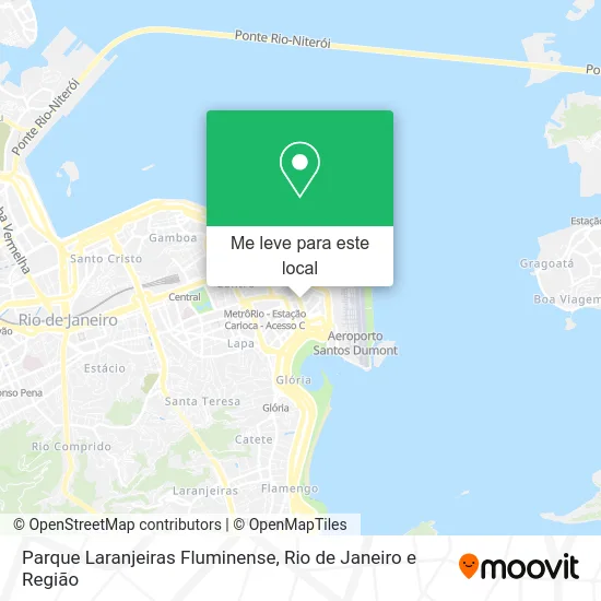 Parque Laranjeiras Fluminense mapa