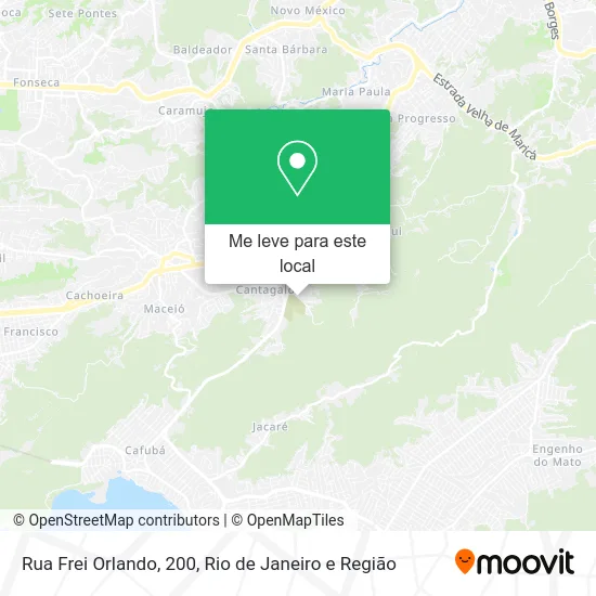 Rua Frei Orlando, 200 mapa