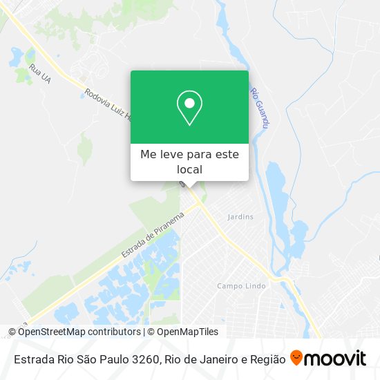 Estrada Rio São Paulo 3260 mapa