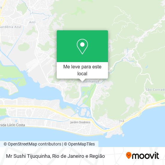 Mr Sushi Tijuquinha mapa