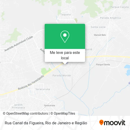 Rua Canal da Figueira mapa