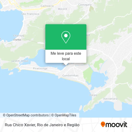 Rua Chico Xavier mapa