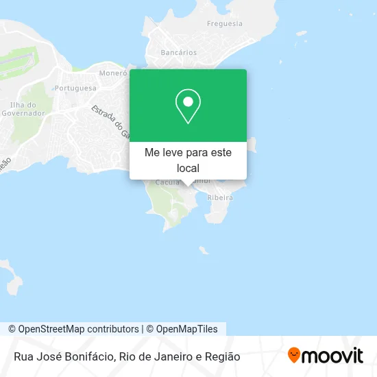 Rua José Bonifácio mapa