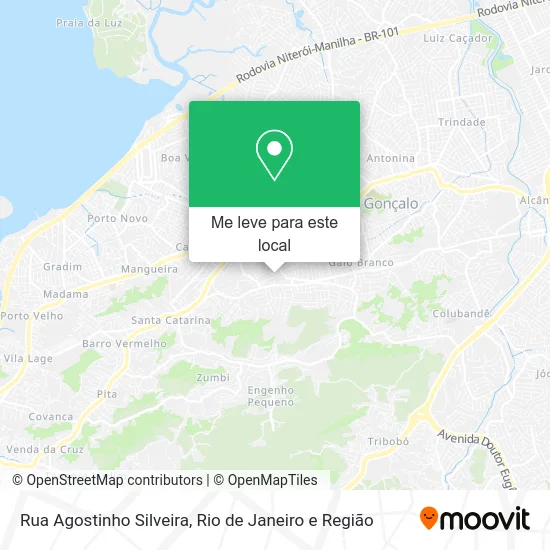 Rua Agostinho Silveira mapa