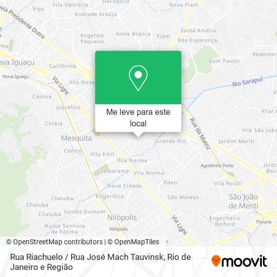 Rua Riachuelo / Rua José Mach Tauvinsk mapa