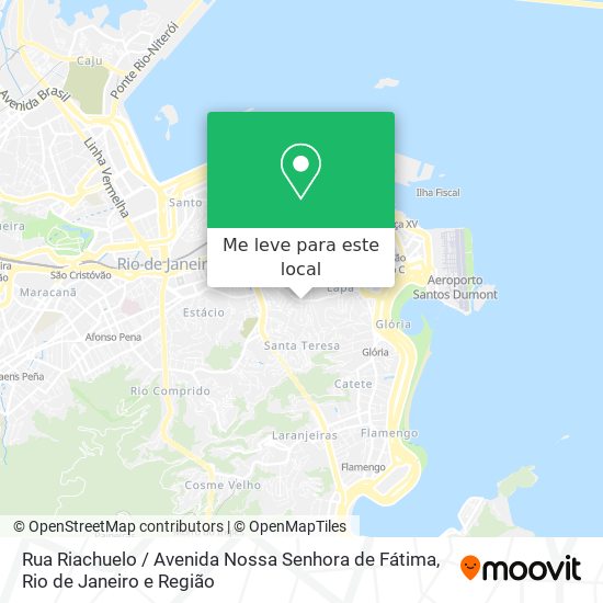 Rua Riachuelo / Avenida Nossa Senhora de Fátima mapa