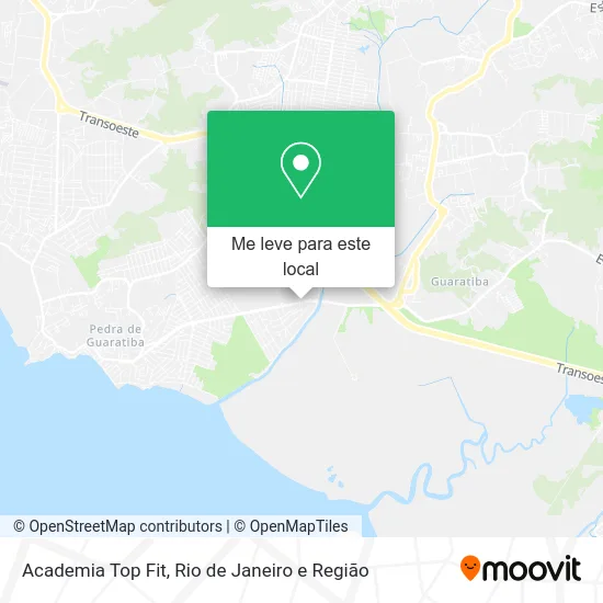 Academia Top Fit mapa