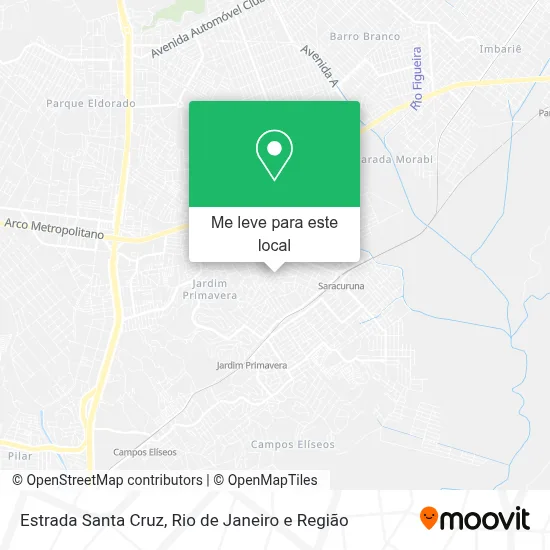 Estrada Santa Cruz mapa