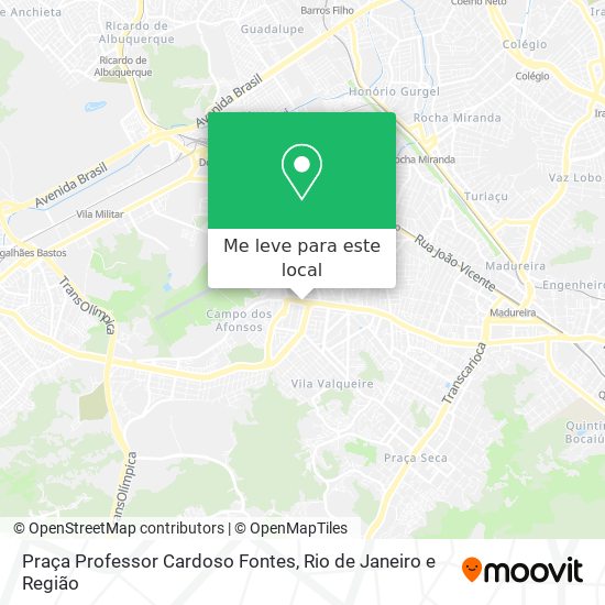 Praça Professor Cardoso Fontes mapa