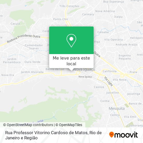Rua Professor Vitorino Cardoso de Matos mapa