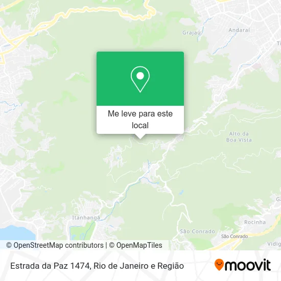 Estrada da Paz 1474 mapa