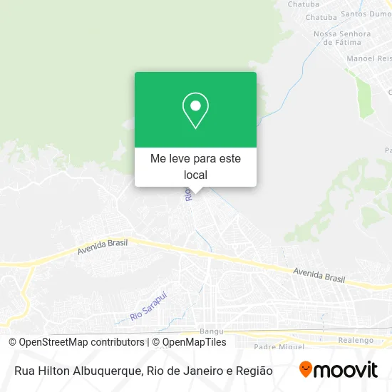 Rua Hilton Albuquerque mapa