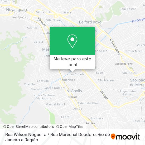 Rua Wilson Nogueira / Rua Marechal Deodoro mapa