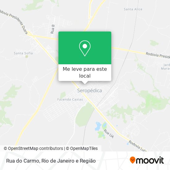 Rua do Carmo mapa