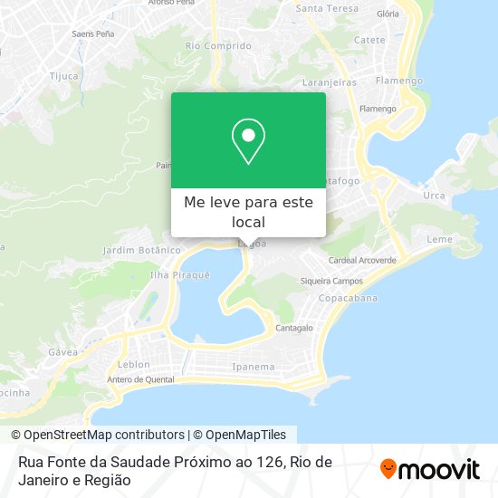 Rua Fonte da Saudade Próximo ao 126 mapa