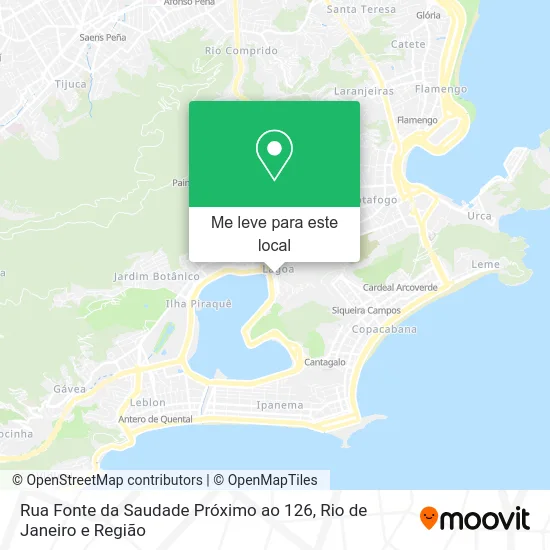 Rua Fonte da Saudade Próximo ao 126 mapa