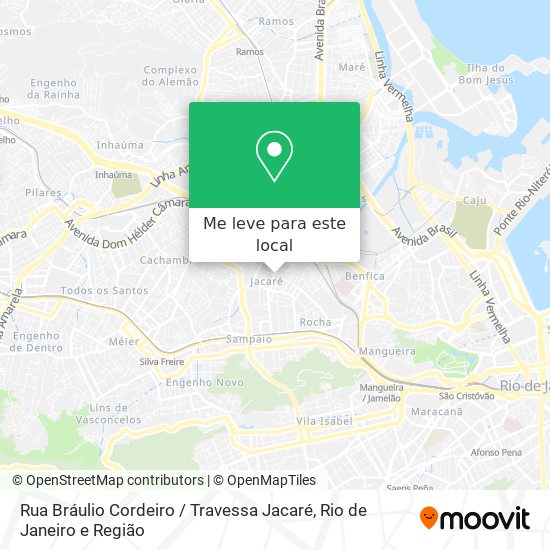 Rua Bráulio Cordeiro / Travessa Jacaré mapa