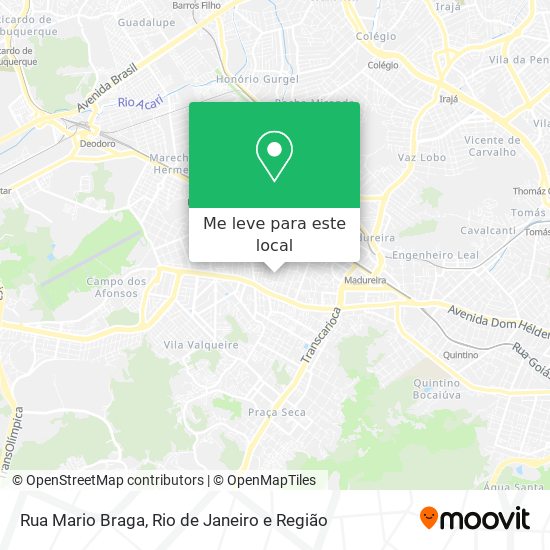 Rua Mario Braga mapa