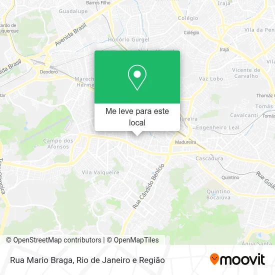 Rua Mario Braga mapa