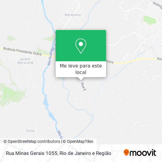 Rua Minas Gerais 1055 mapa