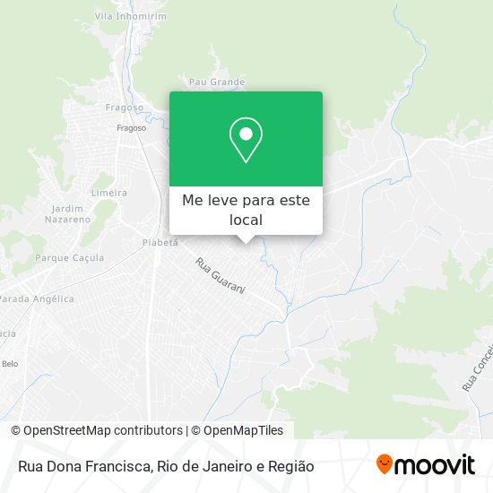 Rua Dona Francisca mapa