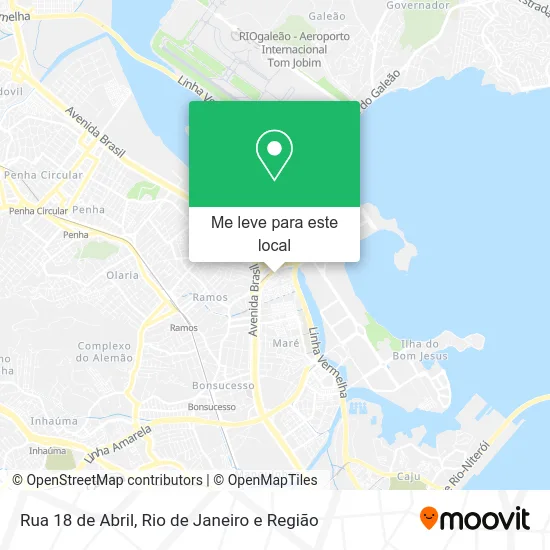 Rua 18 de Abril mapa