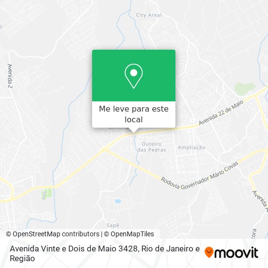 Avenida Vinte e Dois de Maio 3428 mapa