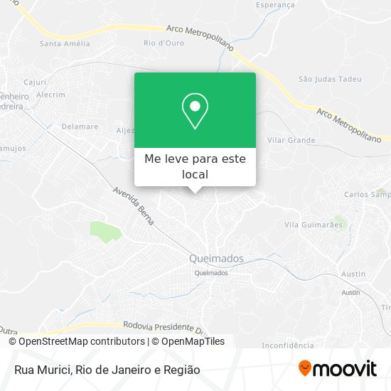 Rua Murici mapa