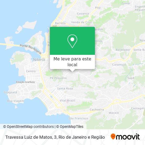 Travessa Luiz de Matos, 3 mapa