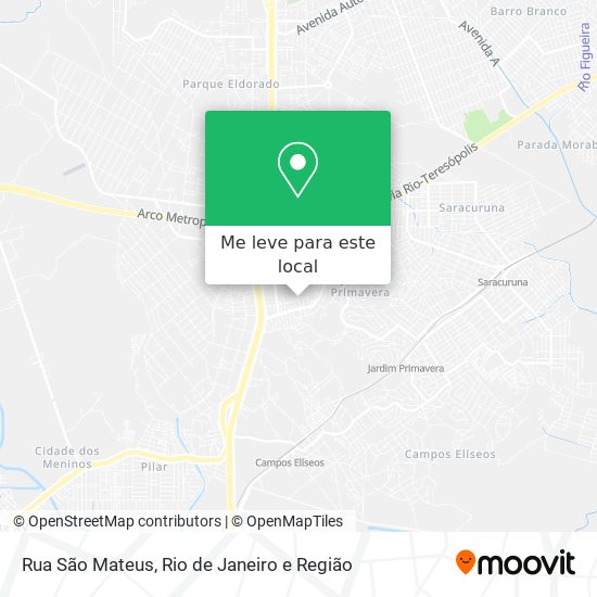 Rua São Mateus mapa