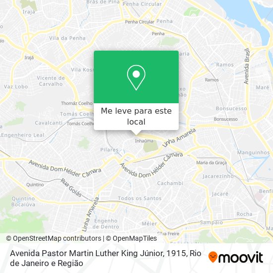 Avenida Pastor Martin Luther King Júnior, 1915 mapa