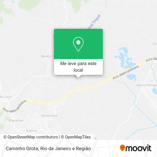 Caminho Grota mapa