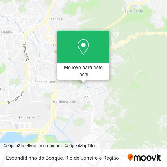 Escondidinho do Bosque mapa