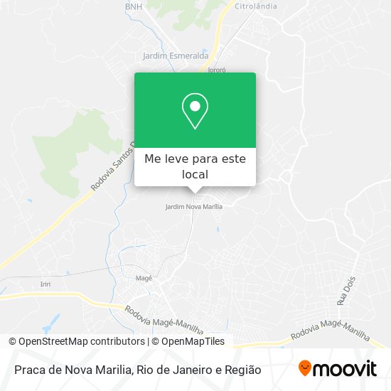 Praca de Nova Marilia mapa