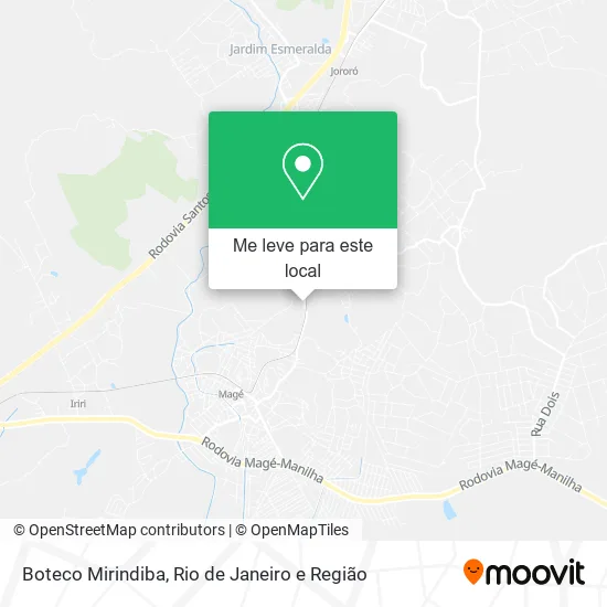 Boteco Mirindiba mapa