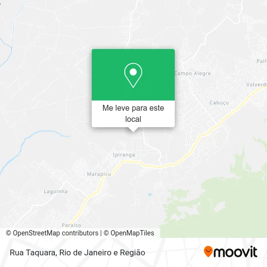 Rua Taquara mapa