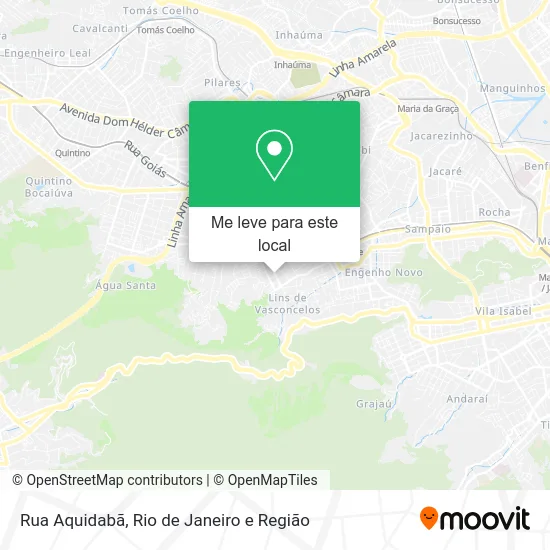 Rua Aquidabã mapa
