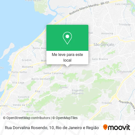 Rua Dorvalina Rosendo, 10 mapa