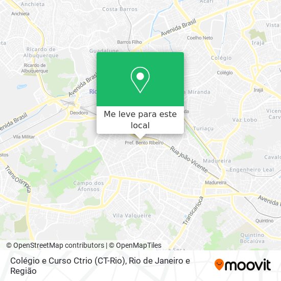 Colégio e Curso Ctrio (CT-Rio) mapa