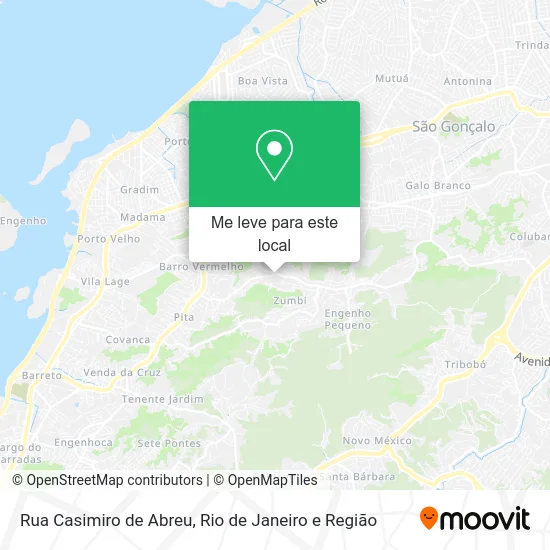 Rua Casimiro de Abreu mapa