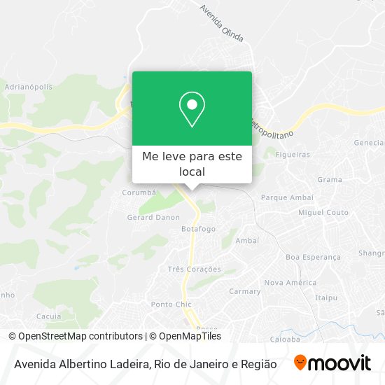 Avenida Albertino Ladeira mapa
