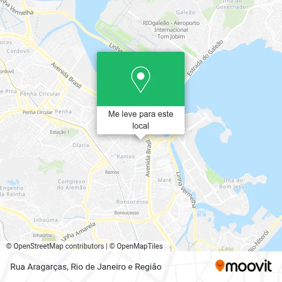 Rua Aragarças mapa