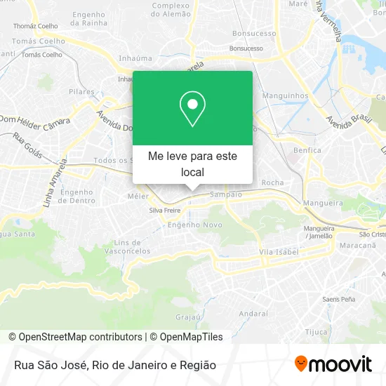 Rua São José mapa
