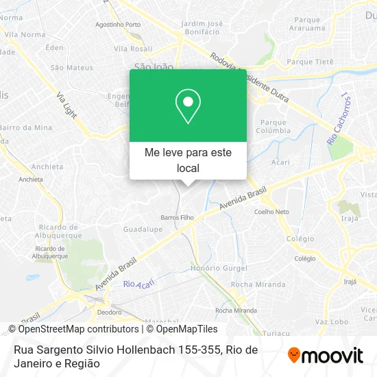 Rua Sargento Silvio Hollenbach 155-355 mapa