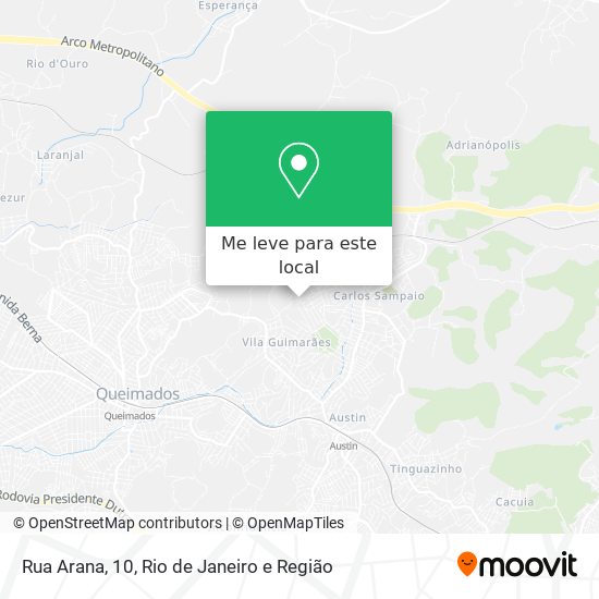 Rua Arana, 10 mapa