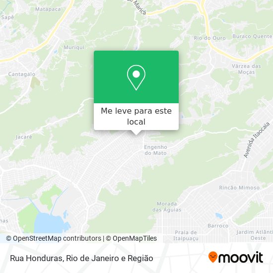 Rua Honduras mapa