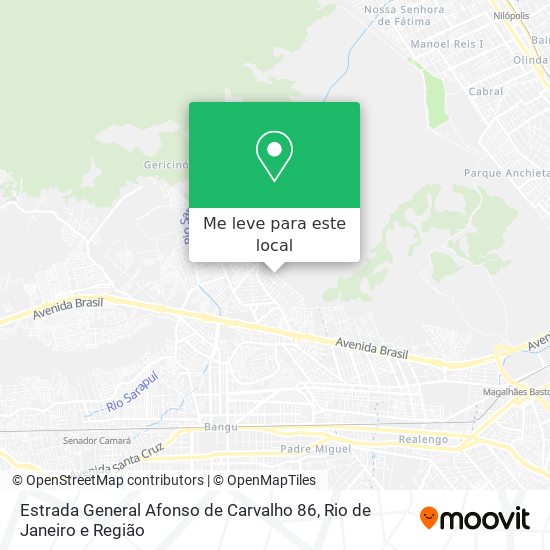Estrada General Afonso de Carvalho 86 mapa
