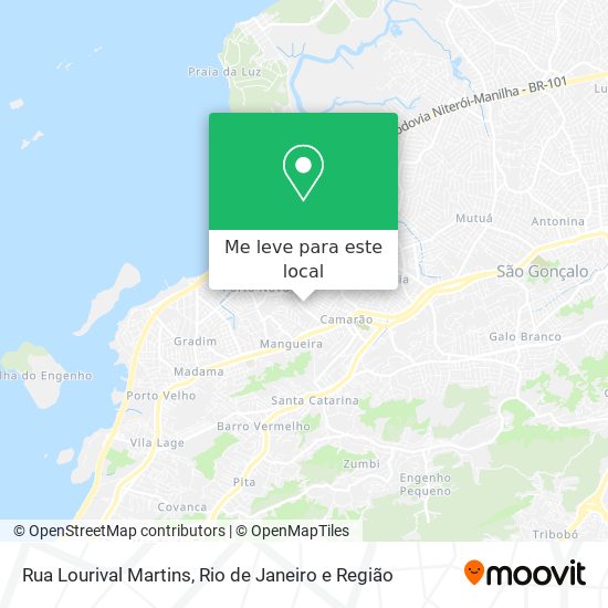 Rua Lourival Martins mapa