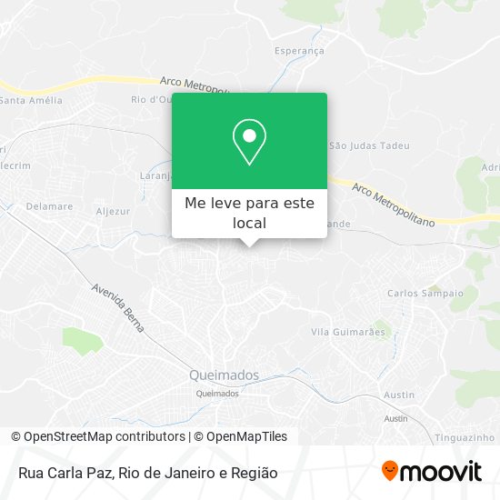 Rua Carla Paz mapa