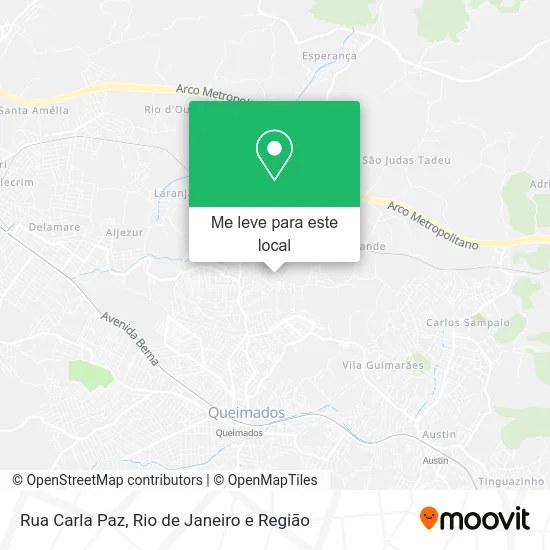 Rua Carla Paz mapa